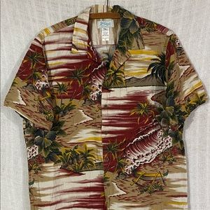 Kole Kole Vintage Wave Island Palm Trees Aloha Hawaiian Shirt